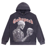 Godspeed Skeletons Pattern Printed Hoodies